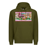 Army Green happy easter y'all rabbit sippy cup Premium Hoodie - BarkalooDesign
