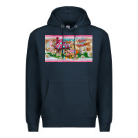 Navy happy easter y'all rabbit sippy cup Premium Hoodie - BarkalooDesign
