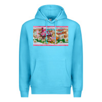 Ocean Blue happy easter y'all rabbit sippy cup Premium Hoodie - BarkalooDesign