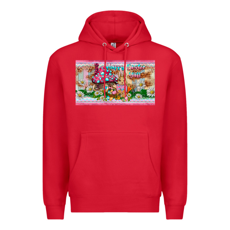 Happy Easter Y'all Rabbit Sippy Cup Premium Hoodie by BarkalooDesign | Teevron