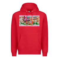 Red happy easter y'all rabbit sippy cup Premium Hoodie - BarkalooDesign