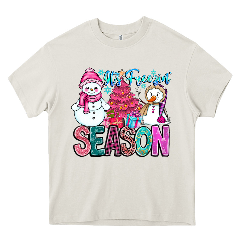 It's Freezin Season Heavy Core Tee by CowhideDigitalArt | Teevron