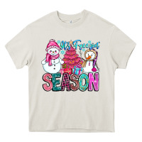 Cream It's Freezin Season Heavy Core Tee - CowhideDigitalArt