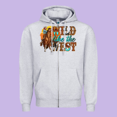 Zipper Hoodie wild like west
