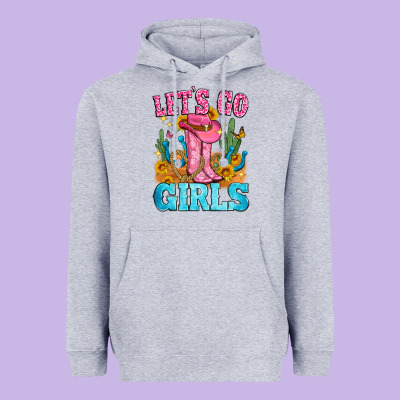 Let's Go Girls Heavyweight Hoodie Designed By Zillion Design Studio