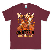 Burgundy Thankful grateful and Blessed black boy sneakers Classic Tee - RanaPortraitStore