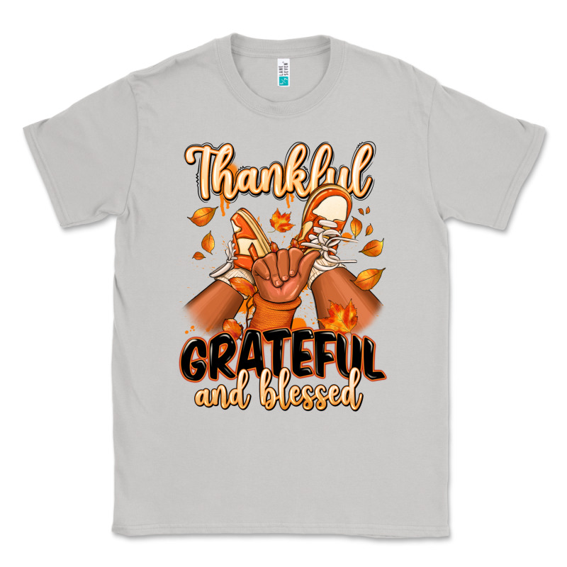 Thankful Grateful And Blessed Black Boy Sneakers Classic Tee by RanaPortraitStore | Teevron