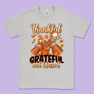 Thankful Grateful And Blessed Black Boy Sneakers Classic Tee Designed By Ranaportraitstore