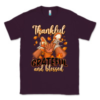 Plum Thankful grateful and Blessed black boy sneakers Classic Tee - RanaPortraitStore