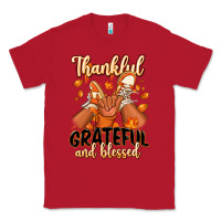 Red Thankful grateful and Blessed black boy sneakers Classic Tee - RanaPortraitStore