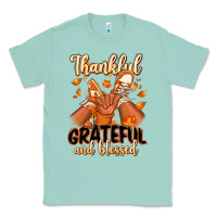 Seafoam Thankful grateful and Blessed black boy sneakers Classic Tee - RanaPortraitStore