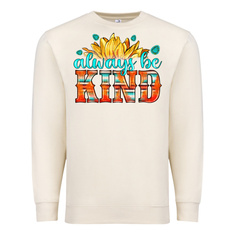 Always Be Kind Premium Sweatshirt by HRA Design Shop | Teevron