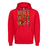 Red wife wife wife Zipper Hoodie - texasbilliewilder