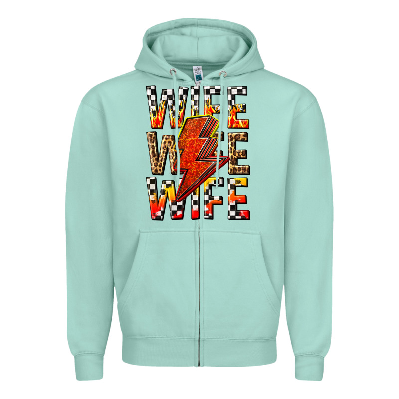 Wife Wife Wife Zipper Hoodie by texasbilliewilder | Teevron