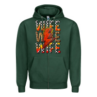 Sports Green wife wife wife Zipper Hoodie - texasbilliewilder