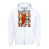 White wife wife wife Zipper Hoodie - texasbilliewilder
