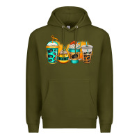 Army Green ice hockey coffee Premium Hoodie - Jasminsmagicworld