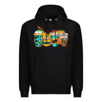Black ice hockey coffee Premium Hoodie - Jasminsmagicworld