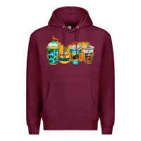 Burgundy ice hockey coffee Premium Hoodie - Jasminsmagicworld