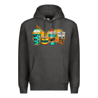 Charcoal Heather ice hockey coffee Premium Hoodie - Jasminsmagicworld