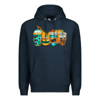 Navy ice hockey coffee Premium Hoodie - Jasminsmagicworld
