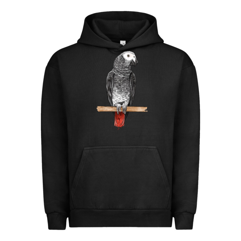 African Gray Parrot Bird Urban Hoodie by LillyAllenDesigns | Teevron