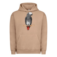 Pigment Burro African Gray Parrot Bird Urban Hoodie - LillyAllenDesigns