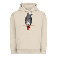 Pigment French Oak African Gray Parrot Bird Urban Hoodie - LillyAllenDesigns
