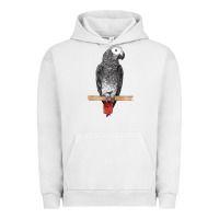 Pigment Lunar Rock African Gray Parrot Bird Urban Hoodie - LillyAllenDesigns