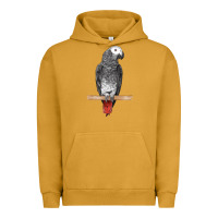 Pigment Peanut Butter African Gray Parrot Bird Urban Hoodie - LillyAllenDesigns