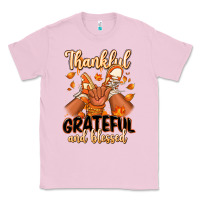 Bubblegum Pink Thankful grateful and Blessed black baby girl Classic Tee - RanaPortraitStore