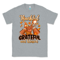 Heather Grey Thankful grateful and Blessed black baby girl Classic Tee - RanaPortraitStore
