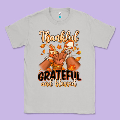 Thankful Grateful And Blessed Black Baby Girl Classic Tee Designed By Ranaportraitstore