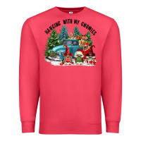 Cardinal hanging with my gnomies Premium Sweatshirt - FaDigitalArtStudio