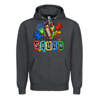 Smoke american football support squad autism Zipper Hoodie - Zillion Design Studio