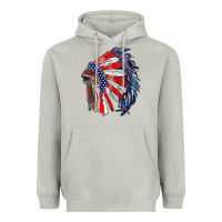 Moon Dust american flag indian headdress Heavyweight Hoodie - RanaPortraitStore