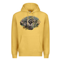 Antique Gold classy but trashy racoon Premium Hoodie - NancyCooperArtShop