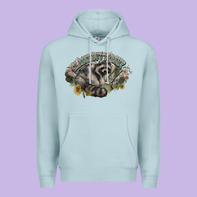Classy But Trashy Racoon Premium Hoodie Designed By Nancycooperartshop
