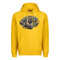 Lemon classy but trashy racoon Premium Hoodie - NancyCooperArtShop