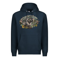 Navy classy but trashy racoon Premium Hoodie - NancyCooperArtShop
