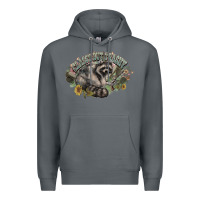 Rock classy but trashy racoon Premium Hoodie - NancyCooperArtShop