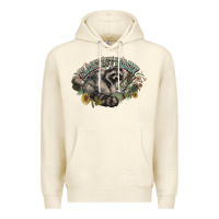 Sandshell classy but trashy racoon Premium Hoodie - NancyCooperArtShop
