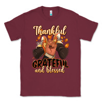 Burgundy Thankful grateful and Blessed black man sneakers Classic Tee - RanaPortraitStore