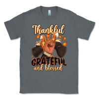 Charcoal Heather Thankful grateful and Blessed black man sneakers Classic Tee - RanaPortraitStore
