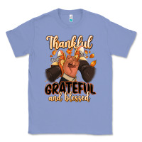 Colony Blue Thankful grateful and Blessed black man sneakers Classic Tee - RanaPortraitStore