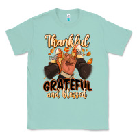Seafoam Thankful grateful and Blessed black man sneakers Classic Tee - RanaPortraitStore
