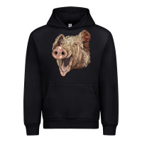 Black american yorkshire pig face Urban Hoodie - LillyAllenDesigns