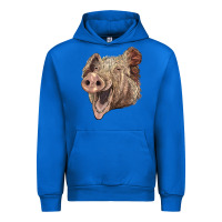 Cobalt american yorkshire pig face Urban Hoodie - LillyAllenDesigns