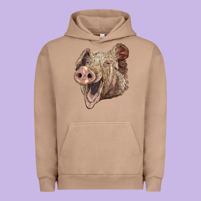 American Yorkshire Pig Face Urban Hoodie Designed By Lillyallendesigns