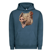 Pigment Midnight Navy american yorkshire pig face Urban Hoodie - LillyAllenDesigns